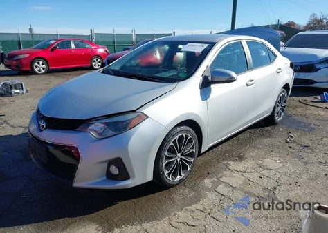 2016 Toyota Corolla S Plus z USA, uszkodzony, nr VIN 2T1BURHE3GC624103